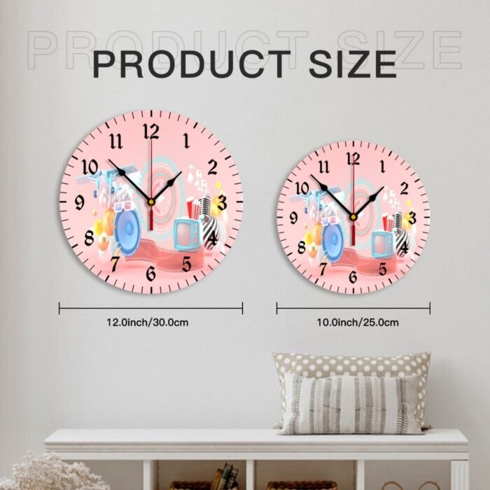 personalized-Round-Digital-Wall-Clock