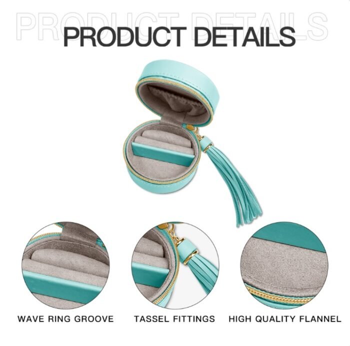 Round-portable -PU-makeup- case-details